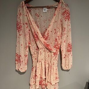 Princess Polly - Size 6 Dress - Pink with Red